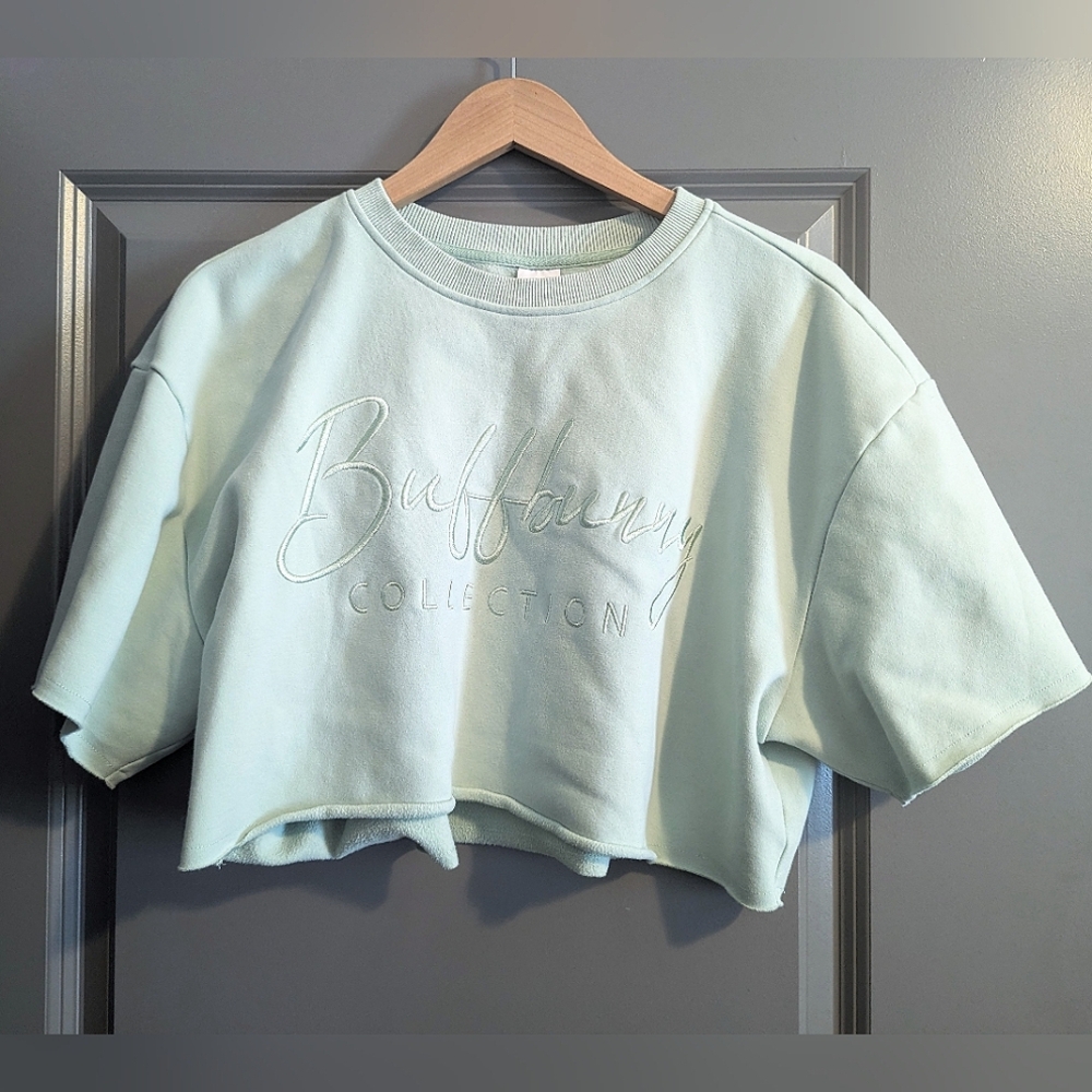 *Like New!* BuffBunny Cloud Crop Short sleeve Top in Mojave Mint - Picture 2 of 5
